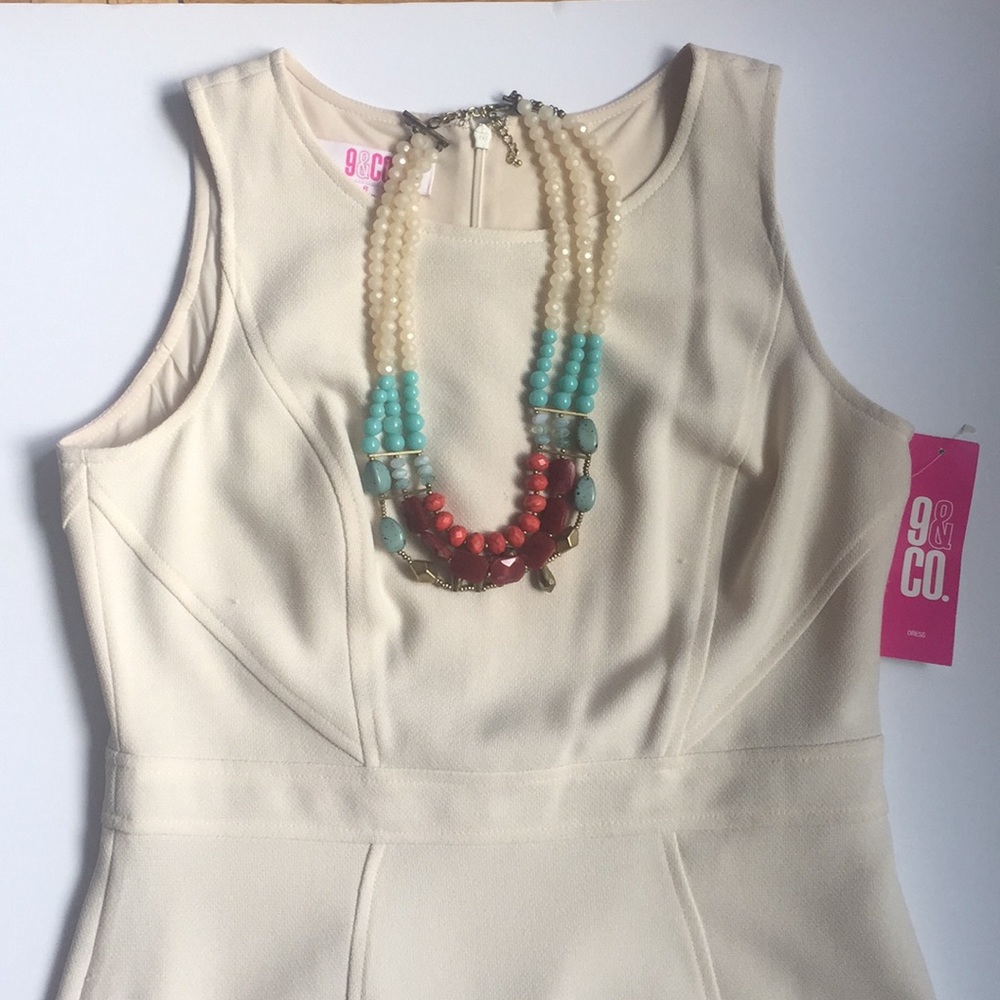 ❗️Sale ❗️Cream Knee-Length Dress